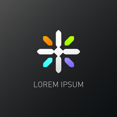 corporate flower logo design