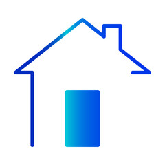 House icon in gradient color