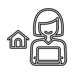 Work from home icon