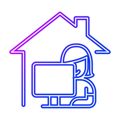 Work from home icon
