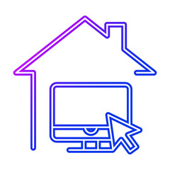 Work from home icon