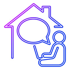 Work from home icon