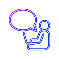 Online chat icon