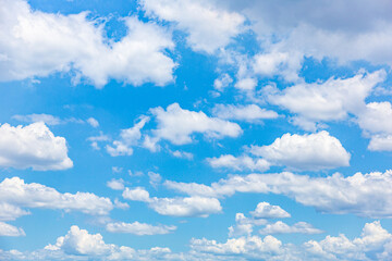 Fototapeta na wymiar 爽やかな青い空と雲・夏の空