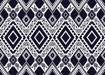 Geometric ethnic oriental ikat pattern traditional Design for background,fabric,wrapping,clothing,wallpaper,Batik,carpet,embroidery style.
