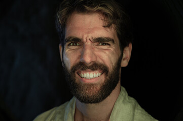 Gesicht voller Zweifel