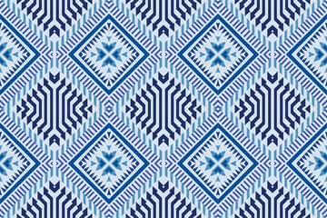 Geometric ethnic oriental ikat pattern traditional Design for background,fabric,wrapping,clothing,wallpaper,Batik,carpet,embroidery style.