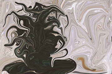 Dark Shadow Tree Devil Pattern Abstract Wave Texture Background