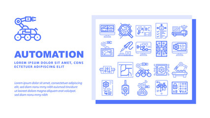 Logistics Service Landing Web Page Header Banner Template Vector. Logistics Warehouse And Conveyor, Ship And Truck, Loader And Delivery Drone, Phone App Tracking Illustration