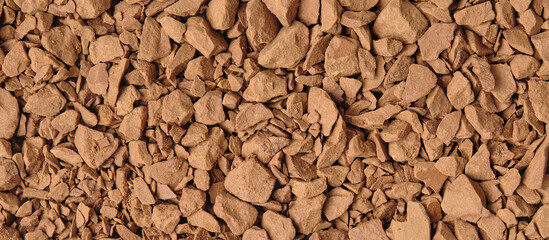 Close up of Freeze Dried Instant Coffee, Food Background.