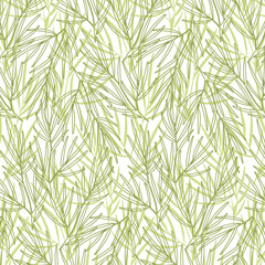 Seamless pattern of palm branches. Design of fabrics, prints, wallpapers, packaging, textiles, printing, posters.