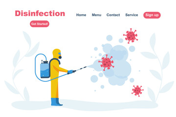Antibacterial spray for hand disinfection. Bottle of antiseptic. Disinfectant concept. Vector illustration flat design. Preventive coronavirus Covid-19. Personal hygiene. Washing alcohol.