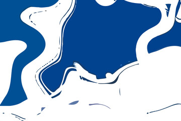 Blue and white background. Abstract vector. Moving waves design. Fluid geometry. 2D rendering digital illustration.