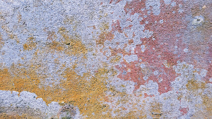 colored old mossy concrete wall