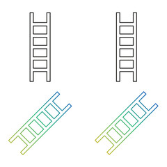 Ladder outline Icon Stairway Illustration