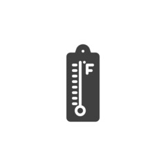 Weather thermometer vector icon