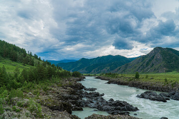 a trip to the Altai mountains in the summer periud
