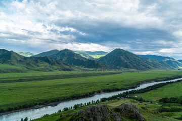 a trip to the Altai mountains in the summer periud