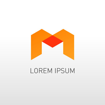 corporate m logo design