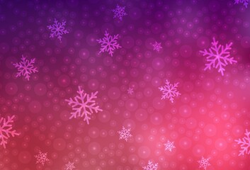 Dark Purple, Pink vector pattern in Christmas style.