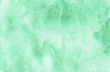 Abstract mint green watercolor gradient background texture.	