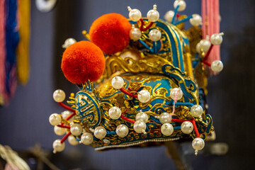 details of a Chinese opera headgear