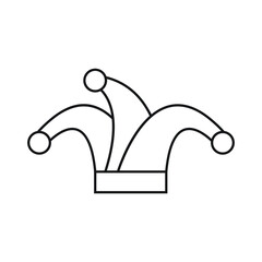 Clown cap icon design vector illustration