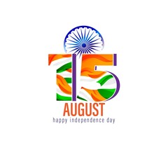 vector illustration for Indian independence day -15th august