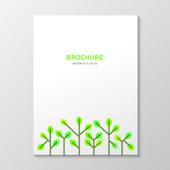 brochure cover design with trees