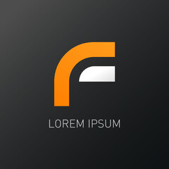 corporate r logo design