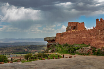 Fototapeta premium The Castle of Peracense is a castle in Peracense, Aragon, northern Spain.
