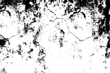 Vector scratched grunge urban texture, dust overlay distress effect background.