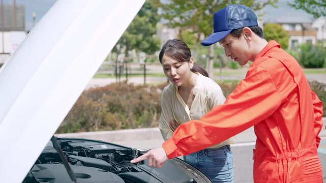 ロードサービス　自動車整備士