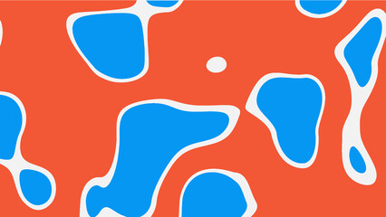Abstract color background with fluid shapes, vector illustration.