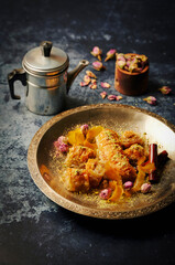 food, meat, food, sweet, almond, baklava, coffee, dessert, greek, honey, pistachio, sticky, turkish, baklava, pastry, food, cuisine, traditional, tasty, assortment, filo, pastry, sugar, sirup, rose, p