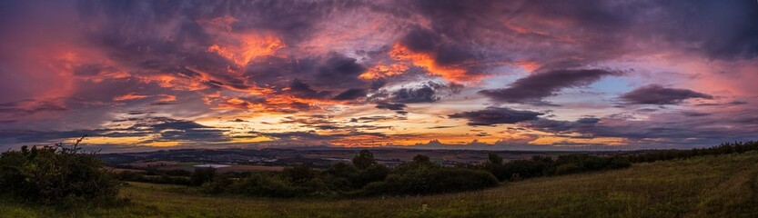 burning sky over palatinate