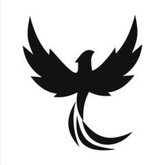phoenix bird black logo