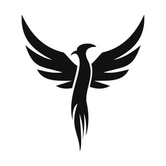 phoenix bird black logo