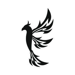 phoenix bird black logo