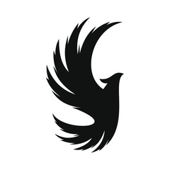 phoenix bird black logo