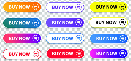 Buy Now Button Icon. Shop Now Button Vector Design on White Background.