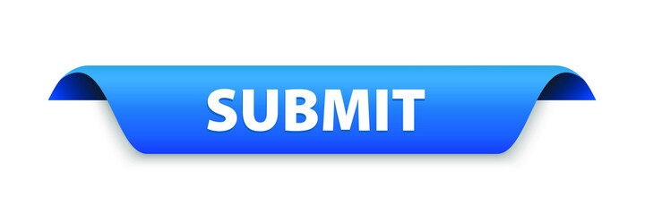 submit banner template. submit ribbon vector label sign