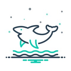 Mix icon for shark