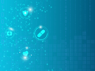 2D illustration medical structure background