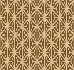 Fototapeta premium Japanese Diamond Mosaic Vector Seamless Pattern