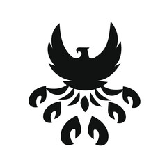 phoenix bird black logo 