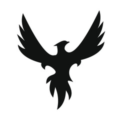 phoenix bird black logo 