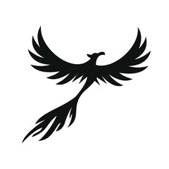 phoenix bird black logo 