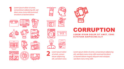 Dessert Delicious Food Landing Web Page Header Banner Template Vector. Donut With Chocolate Cream And Fruity Lollipop Candy, Waffles And Muffin Creamy Dessert Line Pictograms. Sweet Nutrition Contour