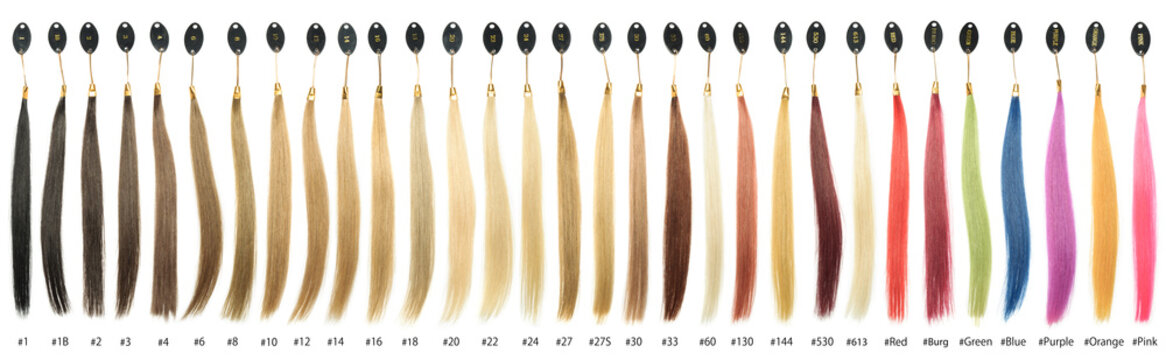 Haircolor Andhair Dye Colours Chart Colour Numbers 9 Stock Photo - Download  Image Now - iStock